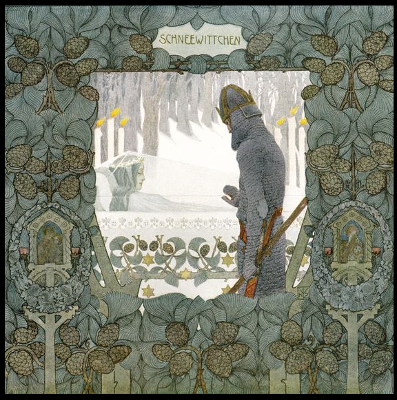 blanche-neige_heinrich_lefler_et_josef_urban_1905_calendrier_droits_musee_des_freres_grimm_kassel_1.png